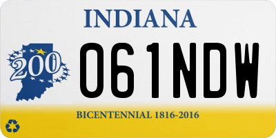 IN license plate 061NDW