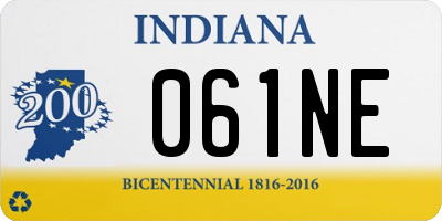 IN license plate 061NE