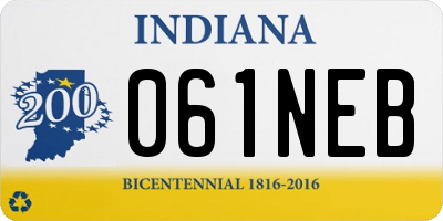 IN license plate 061NEB
