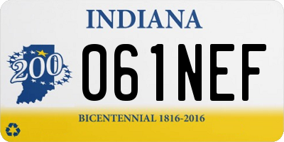IN license plate 061NEF