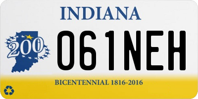 IN license plate 061NEH