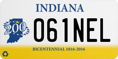 IN license plate 061NEL