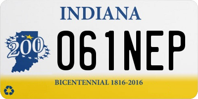 IN license plate 061NEP