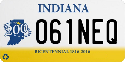 IN license plate 061NEQ