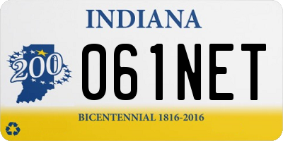 IN license plate 061NET