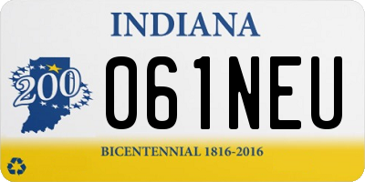 IN license plate 061NEU