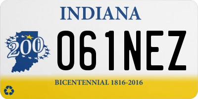 IN license plate 061NEZ