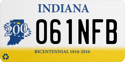 IN license plate 061NFB