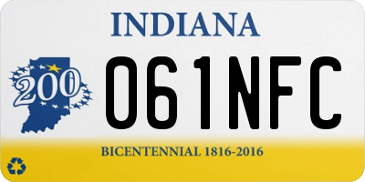 IN license plate 061NFC