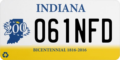 IN license plate 061NFD