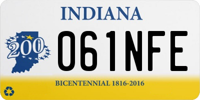 IN license plate 061NFE