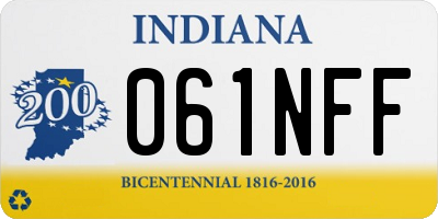 IN license plate 061NFF