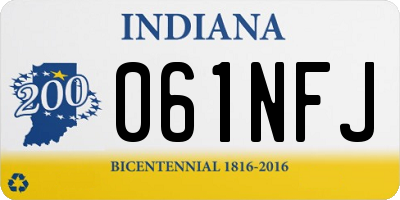 IN license plate 061NFJ