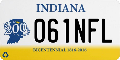 IN license plate 061NFL