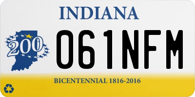 IN license plate 061NFM