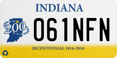 IN license plate 061NFN
