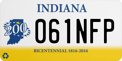 IN license plate 061NFP