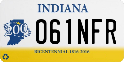 IN license plate 061NFR