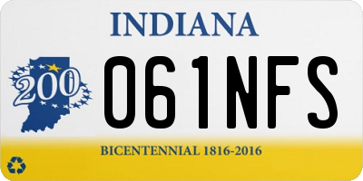 IN license plate 061NFS