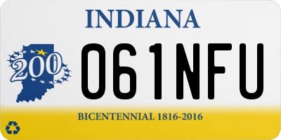 IN license plate 061NFU