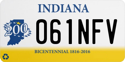 IN license plate 061NFV