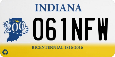 IN license plate 061NFW