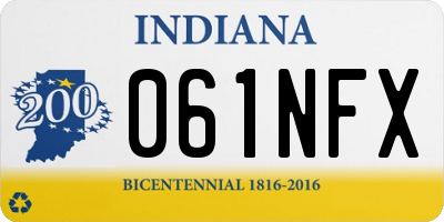 IN license plate 061NFX