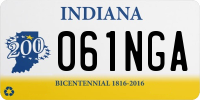 IN license plate 061NGA