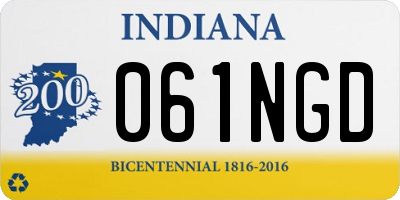 IN license plate 061NGD