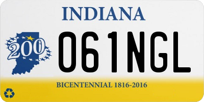 IN license plate 061NGL