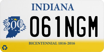 IN license plate 061NGM