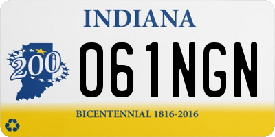 IN license plate 061NGN