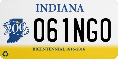 IN license plate 061NGO
