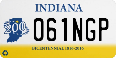 IN license plate 061NGP