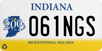IN license plate 061NGS