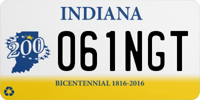 IN license plate 061NGT
