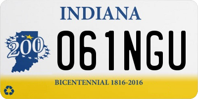 IN license plate 061NGU