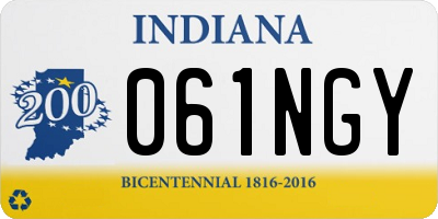 IN license plate 061NGY