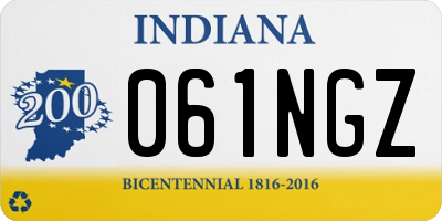 IN license plate 061NGZ
