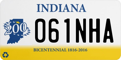 IN license plate 061NHA