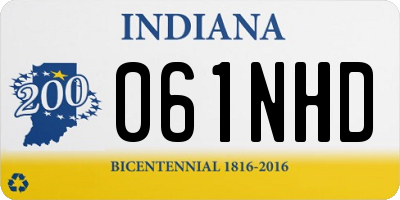 IN license plate 061NHD