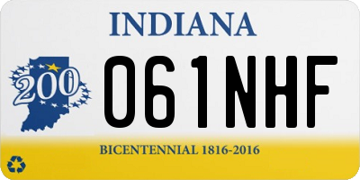 IN license plate 061NHF