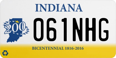 IN license plate 061NHG