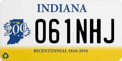 IN license plate 061NHJ