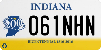 IN license plate 061NHN