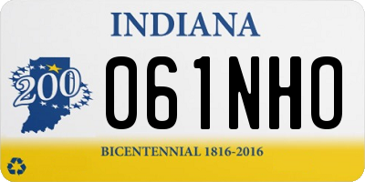 IN license plate 061NHO