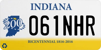 IN license plate 061NHR