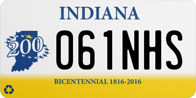 IN license plate 061NHS