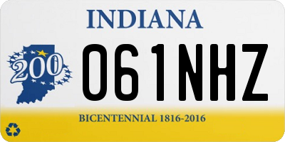 IN license plate 061NHZ