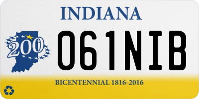 IN license plate 061NIB